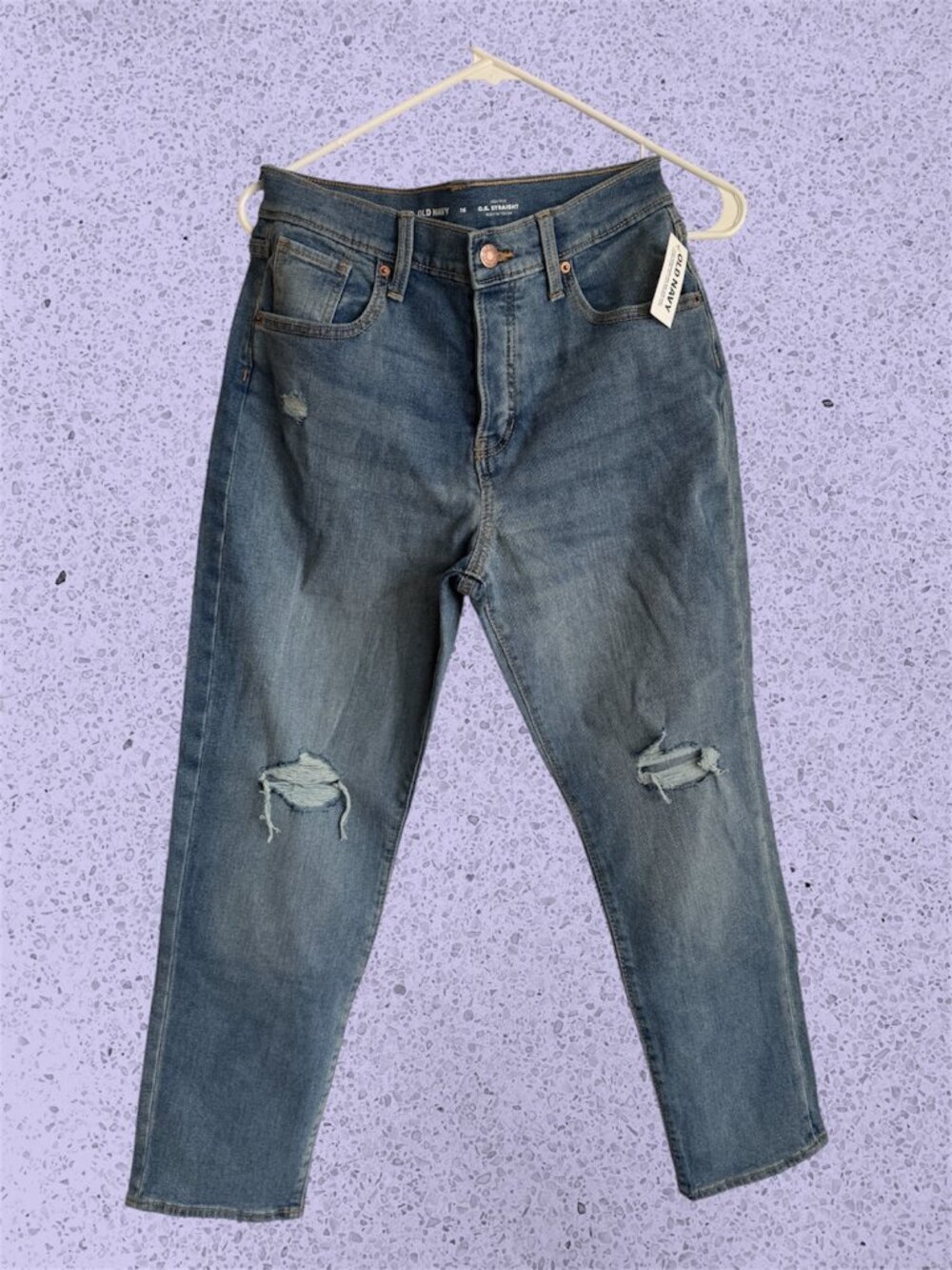 NWT Girl's Jeans Straight High Rise Size 16